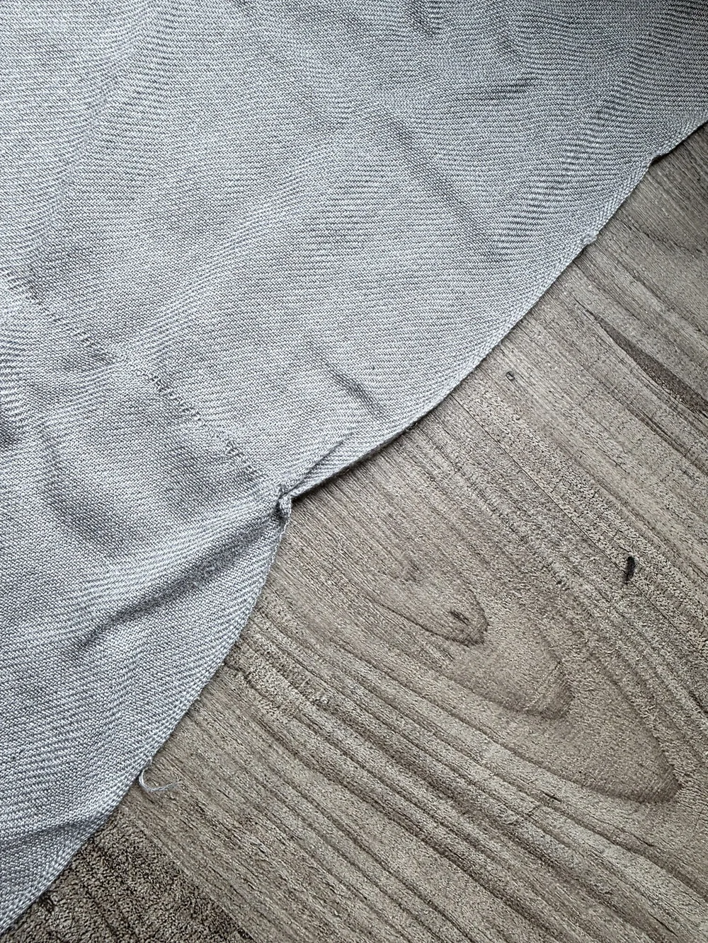 H&M Light Gray Fringed Wrap Scarf